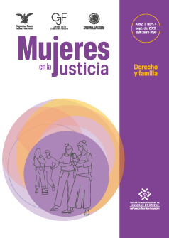 Portada de la Revista Mujeres en la justicia, Año 2, Número 4, Derecho y familia