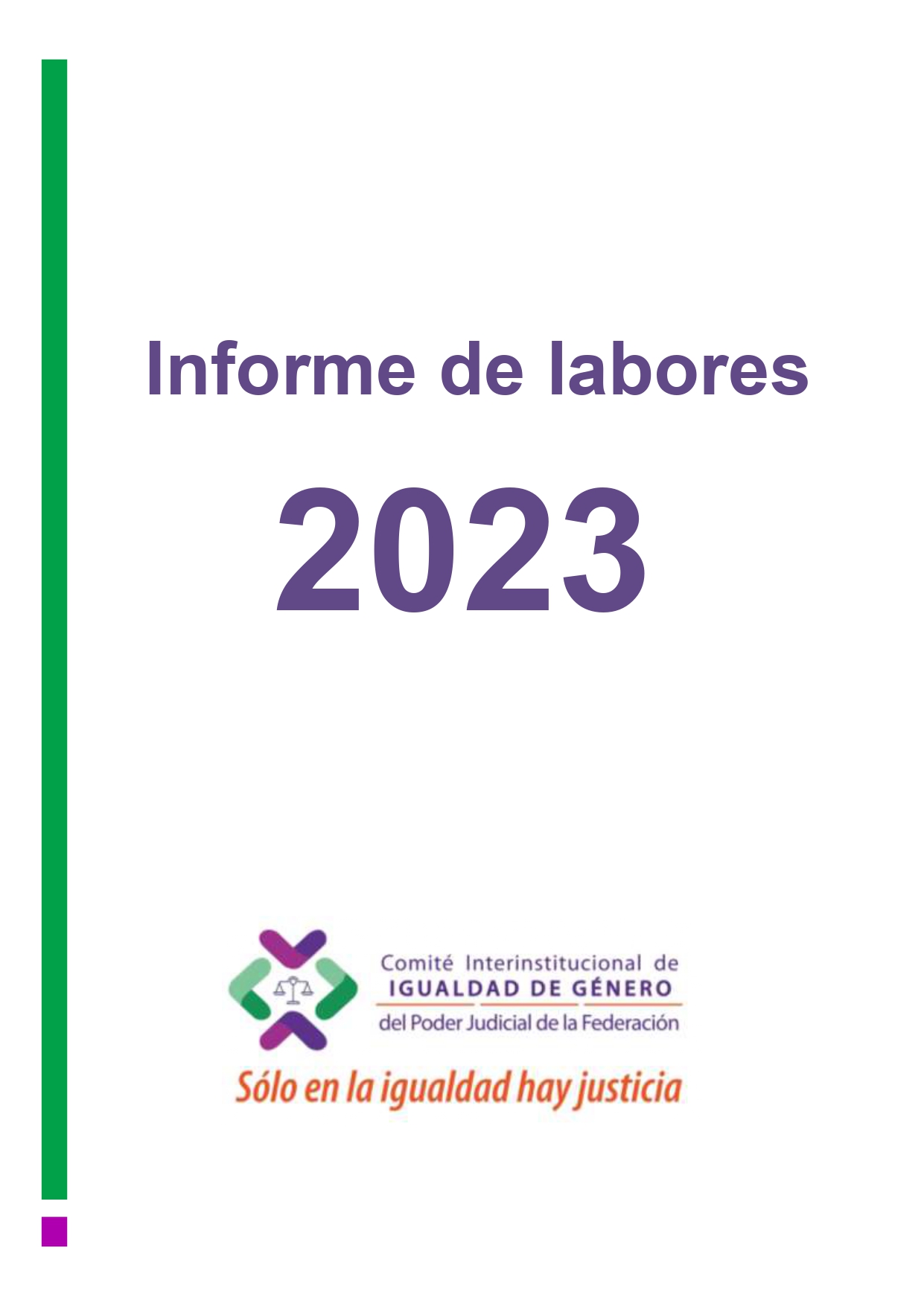 Comité Interinstitucional de Igualdad de Género del Poder Judicial de la Federación 2023