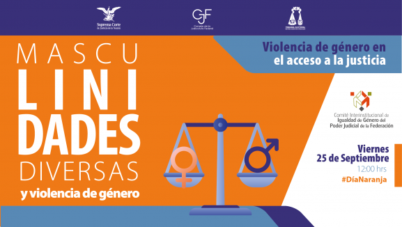 Cartel de Masculinidades diversas y violencia de género. Debate sobre violencia de género y acceso a justicia
