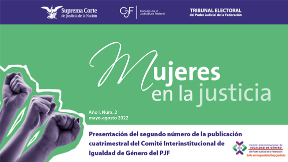 Cartel de Presentación del segundo número de la revista cuatrimestral del Comité Interinstitucional de Igualdad de Género del PJF