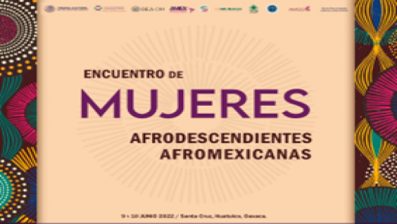 Cartel de Encuentro de Mujeres Afrodescendientes/  Afromexicanas