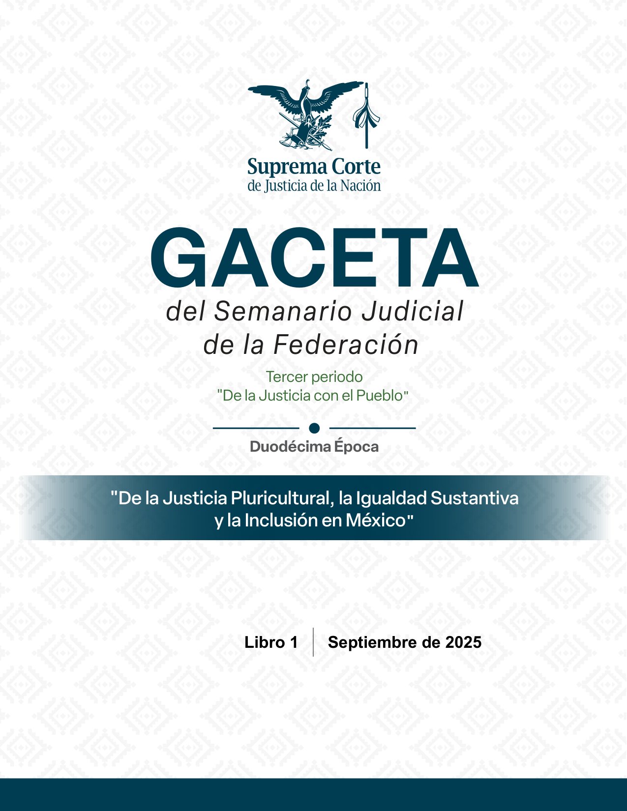Gaceta SJF Septiembre 2025 Libro 1
