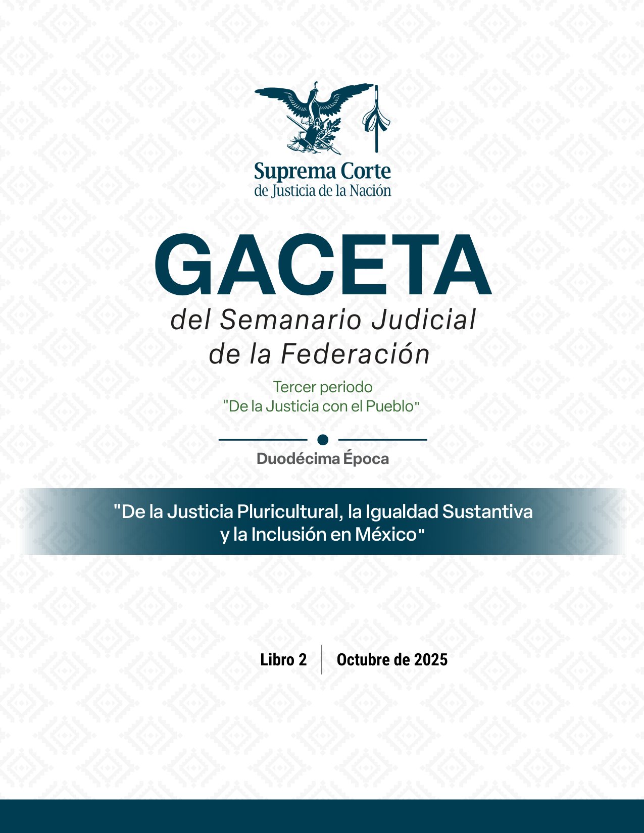 Gaceta SJF Octubre 2025 Libro 2