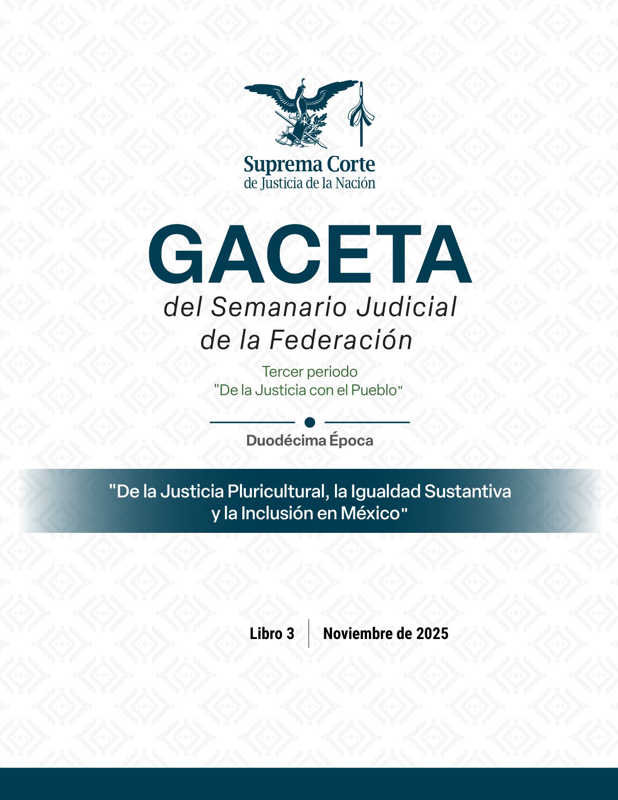 Gaceta SJF Noviembre 2025 Libro 3