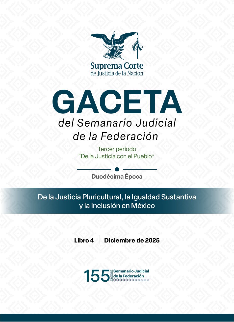 Gaceta SJF Diciembre 2025 Libro 4