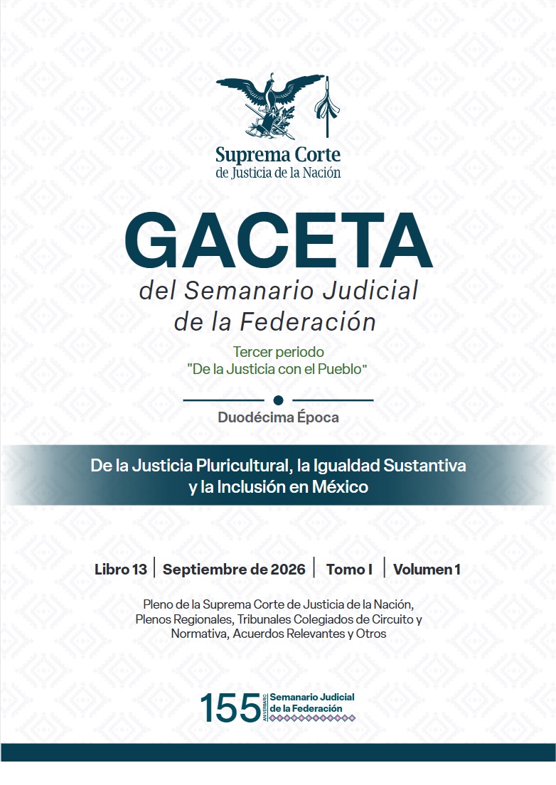 Gaceta SJF Septiembre 2026 Libro 13