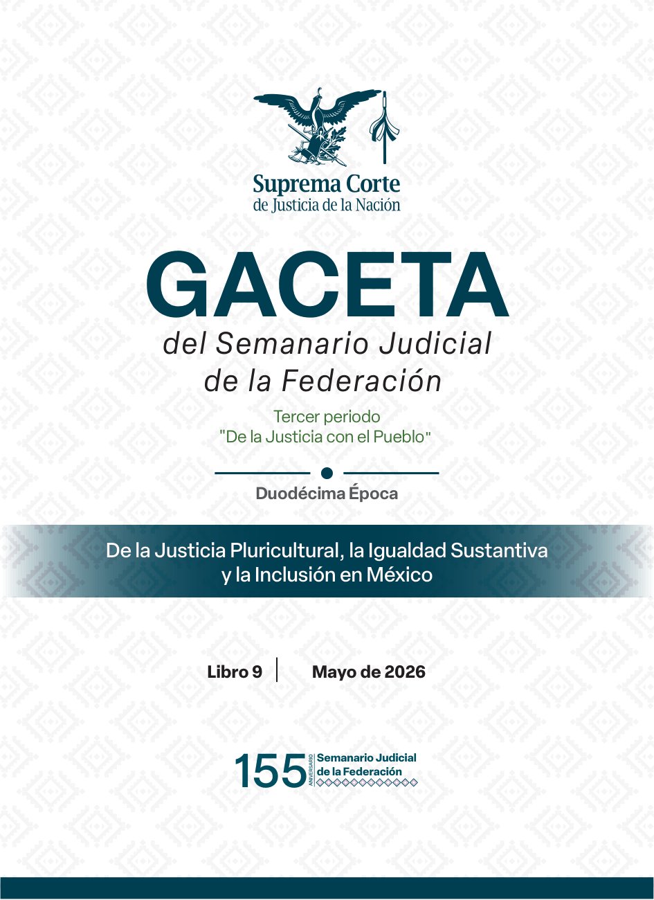 Gaceta SJF Mayo 2026 Libro 9