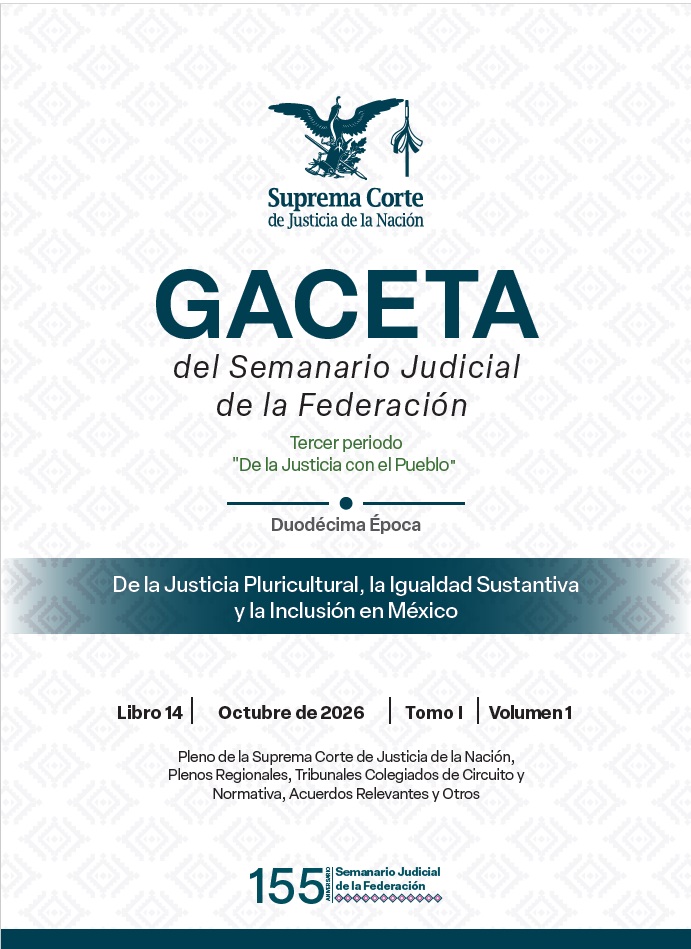 Gaceta SJF Octubre 2026 Libro 14