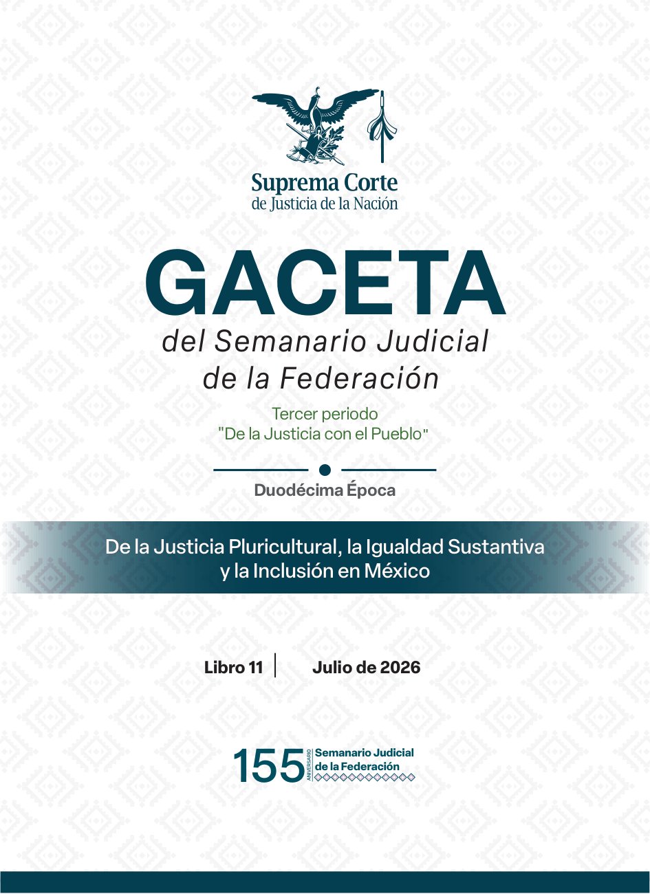 Gaceta SJF Julio 2026 Libro 11