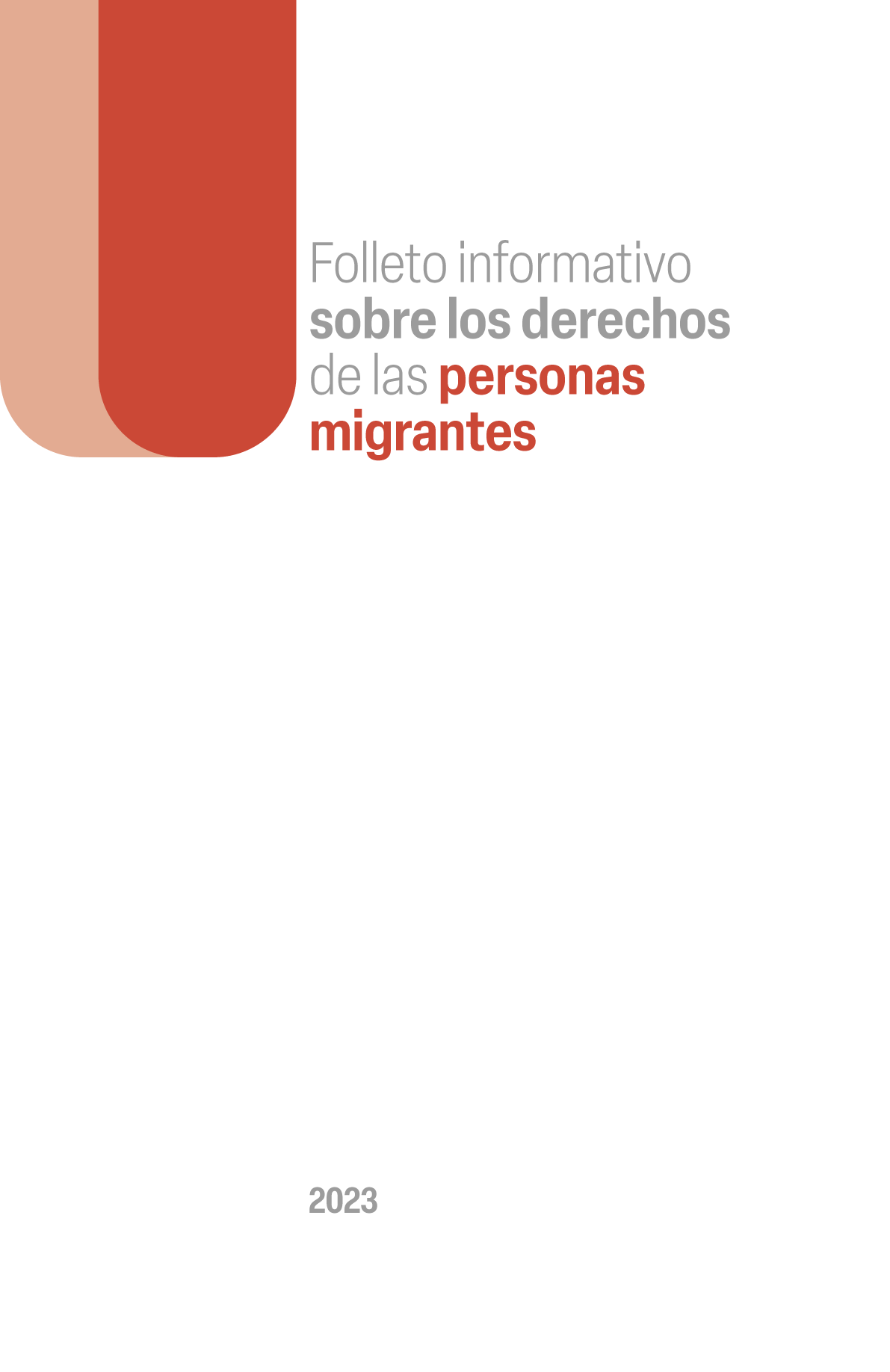 Folleto informativo sobre los derechos de las personas migrantes
