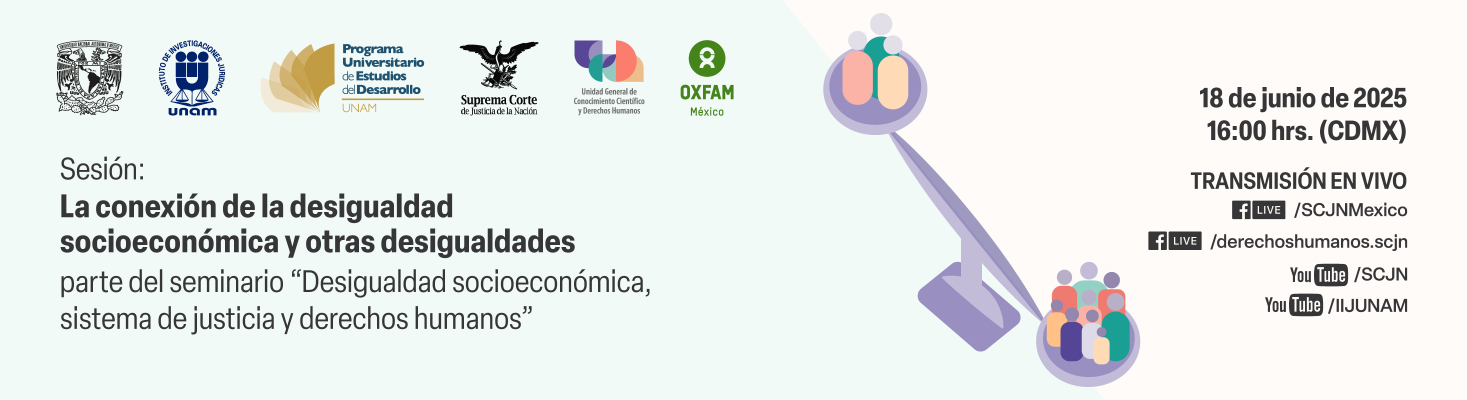 Sesión: La conexión de la desigualdad socioeconómica y otras desigualdades 
