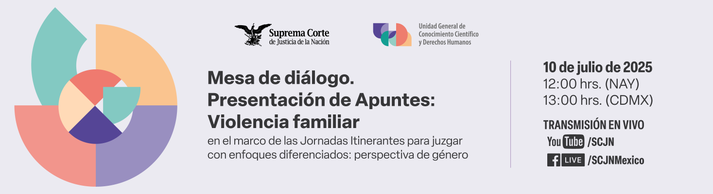 Mesa de diálogo. Presentación de Apuntes: Violencia familiar  