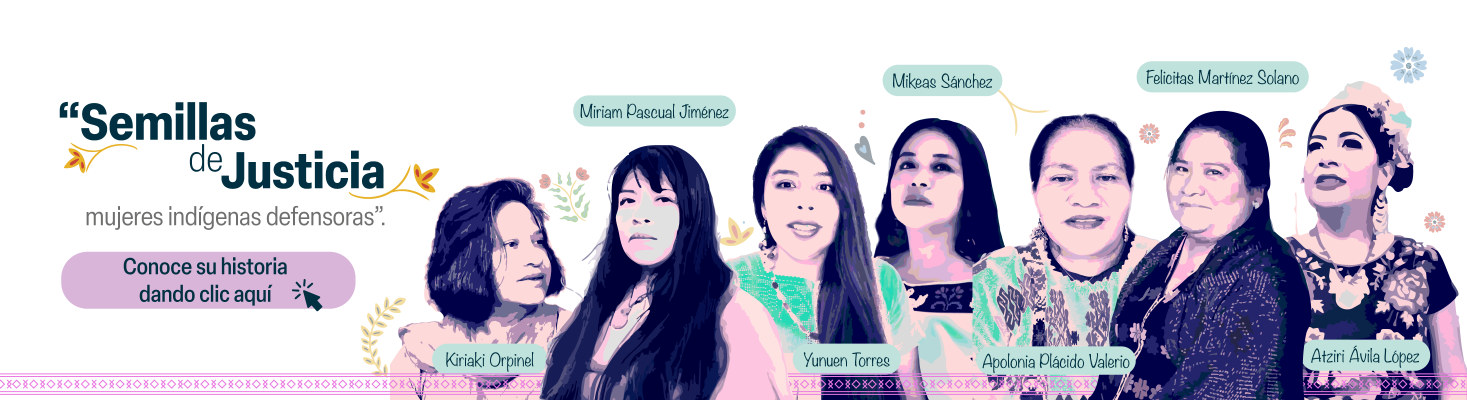 Mural digital sobre mujeres indígenas defensoras 