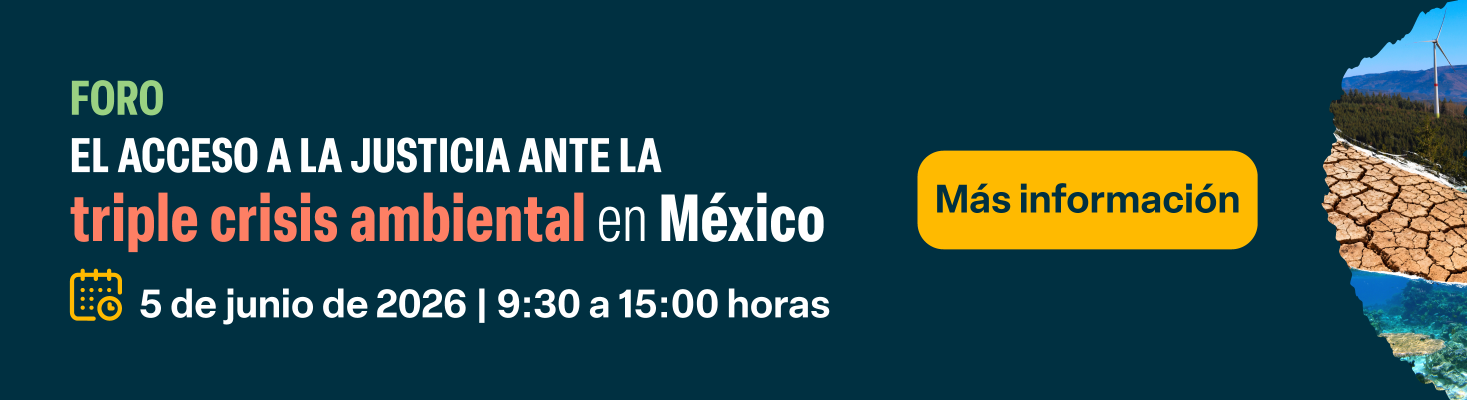 Foro El acceso a la justicia ante la triple crisis ambiental en México 