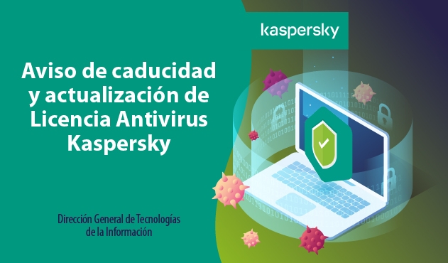 Aviso de caducidad y actualización de Licencia Antivirus Kaspersky 