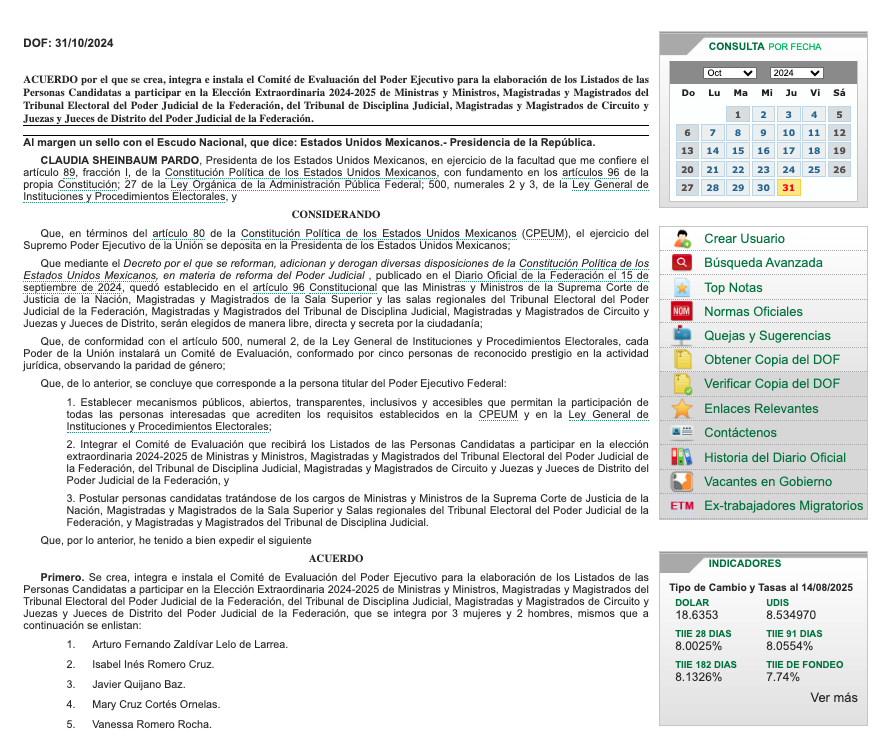 Portada del documento