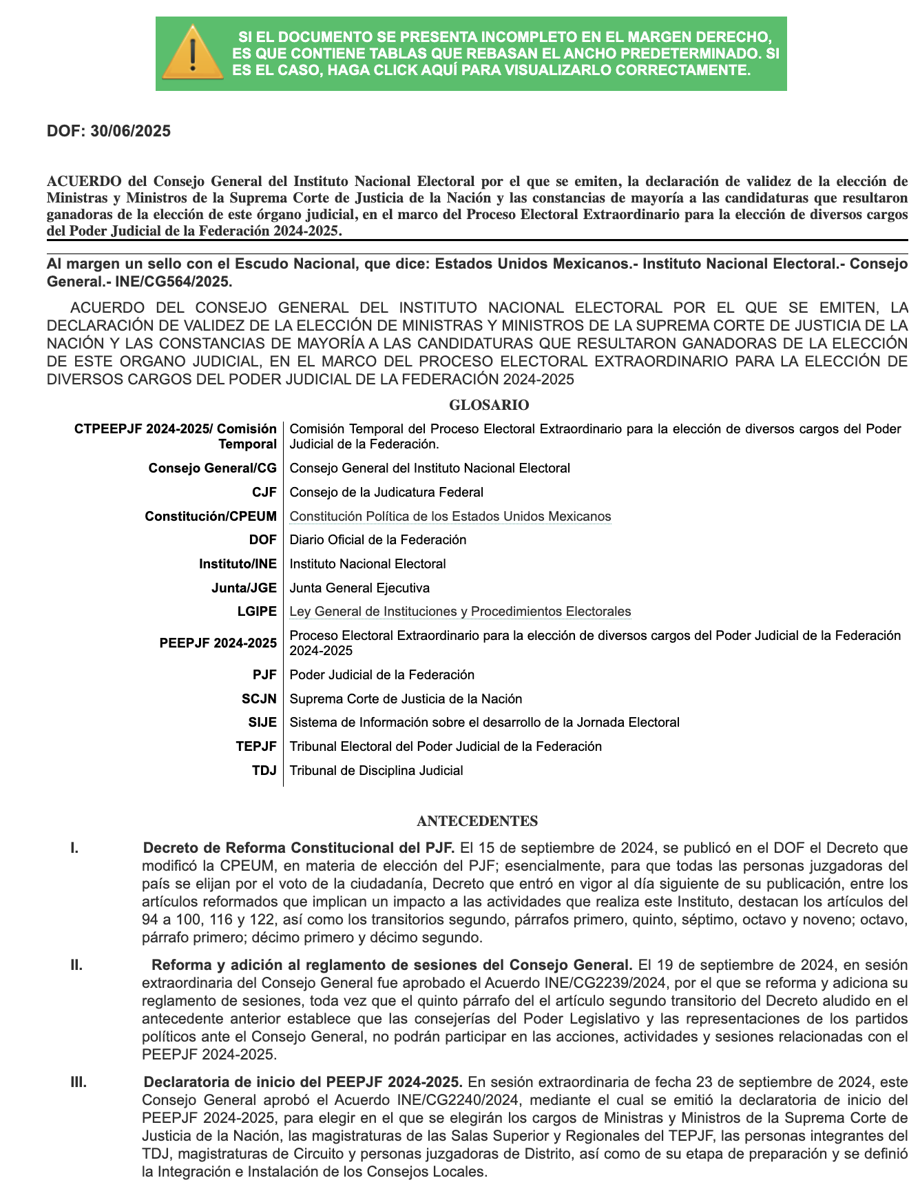 Portada del documento