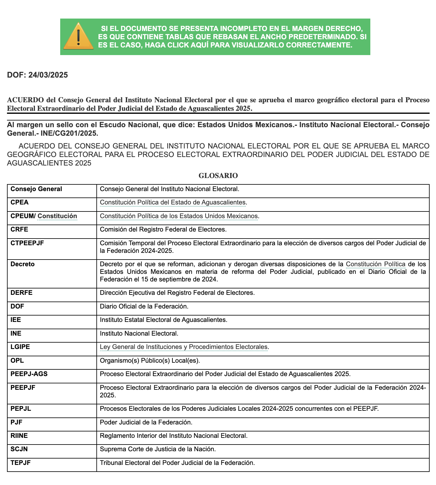 Portada del documento