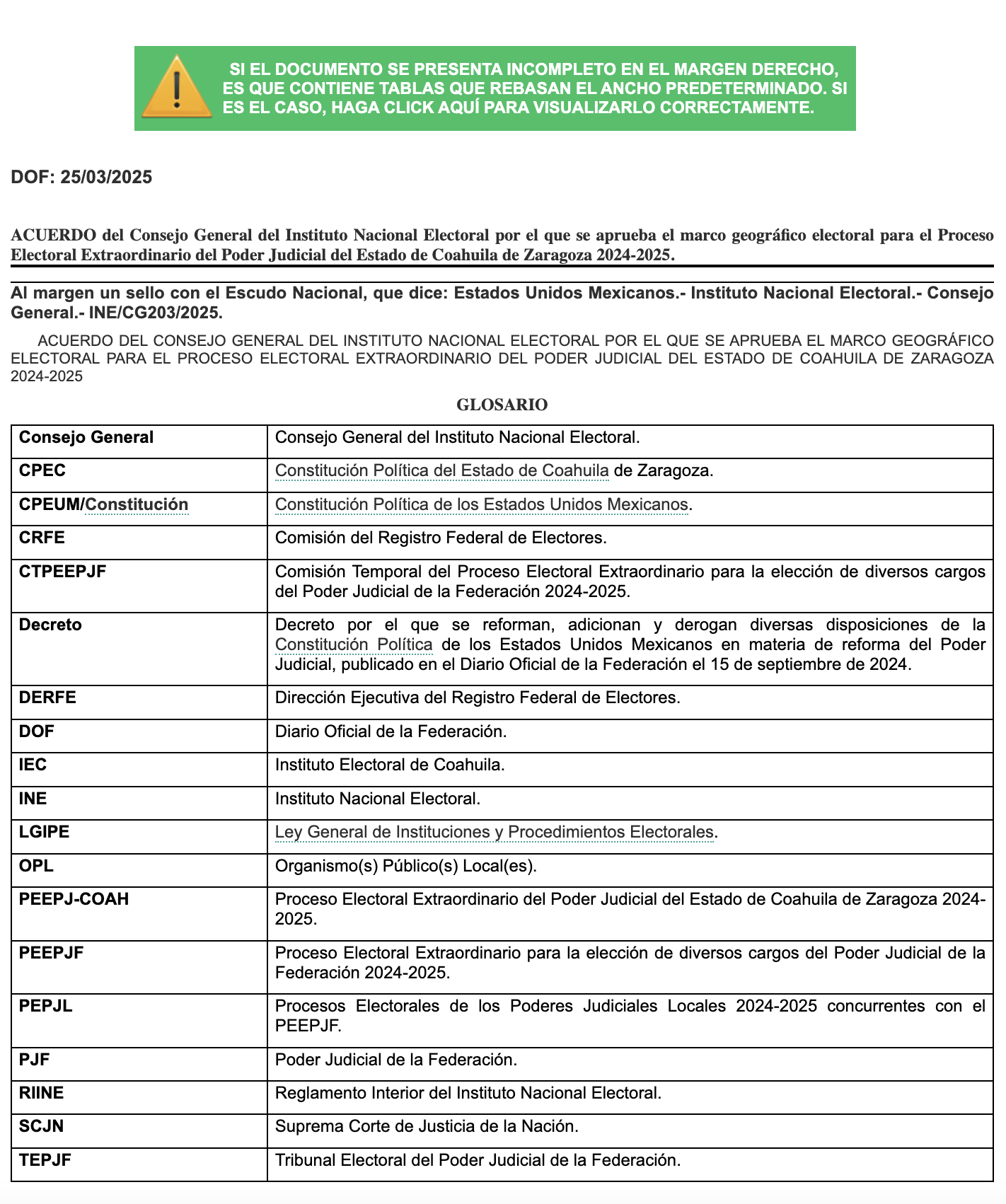 Portada del documento