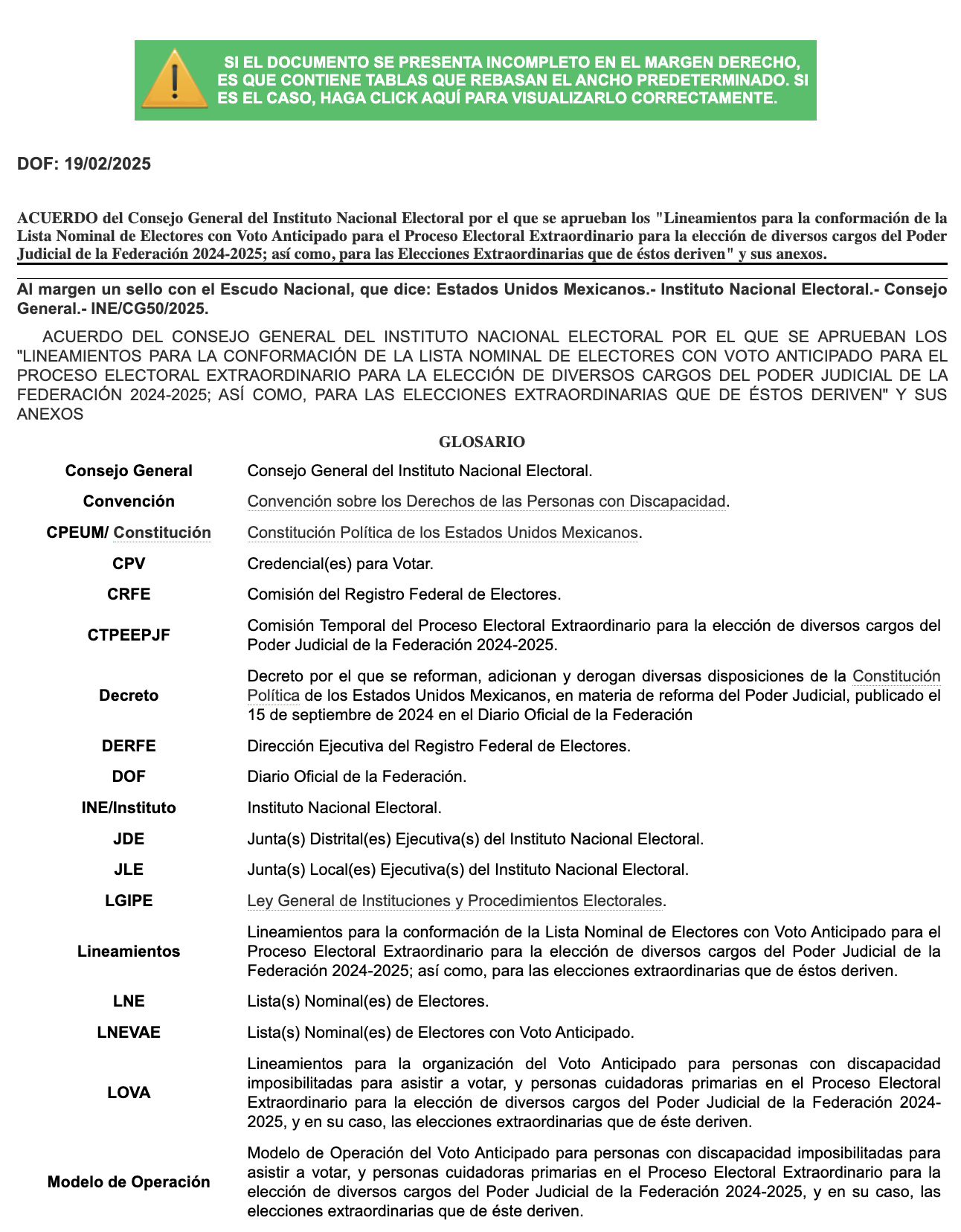Portada del documento