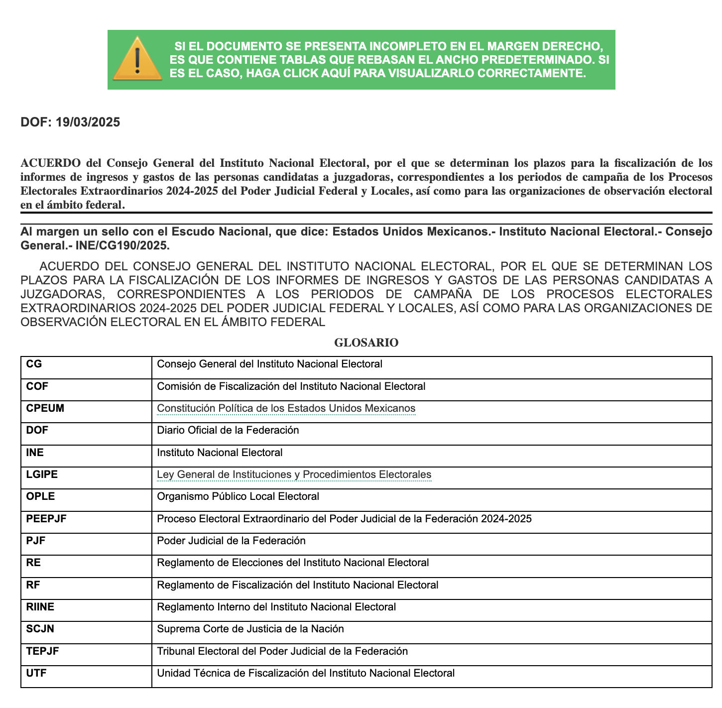 Portada del documento
