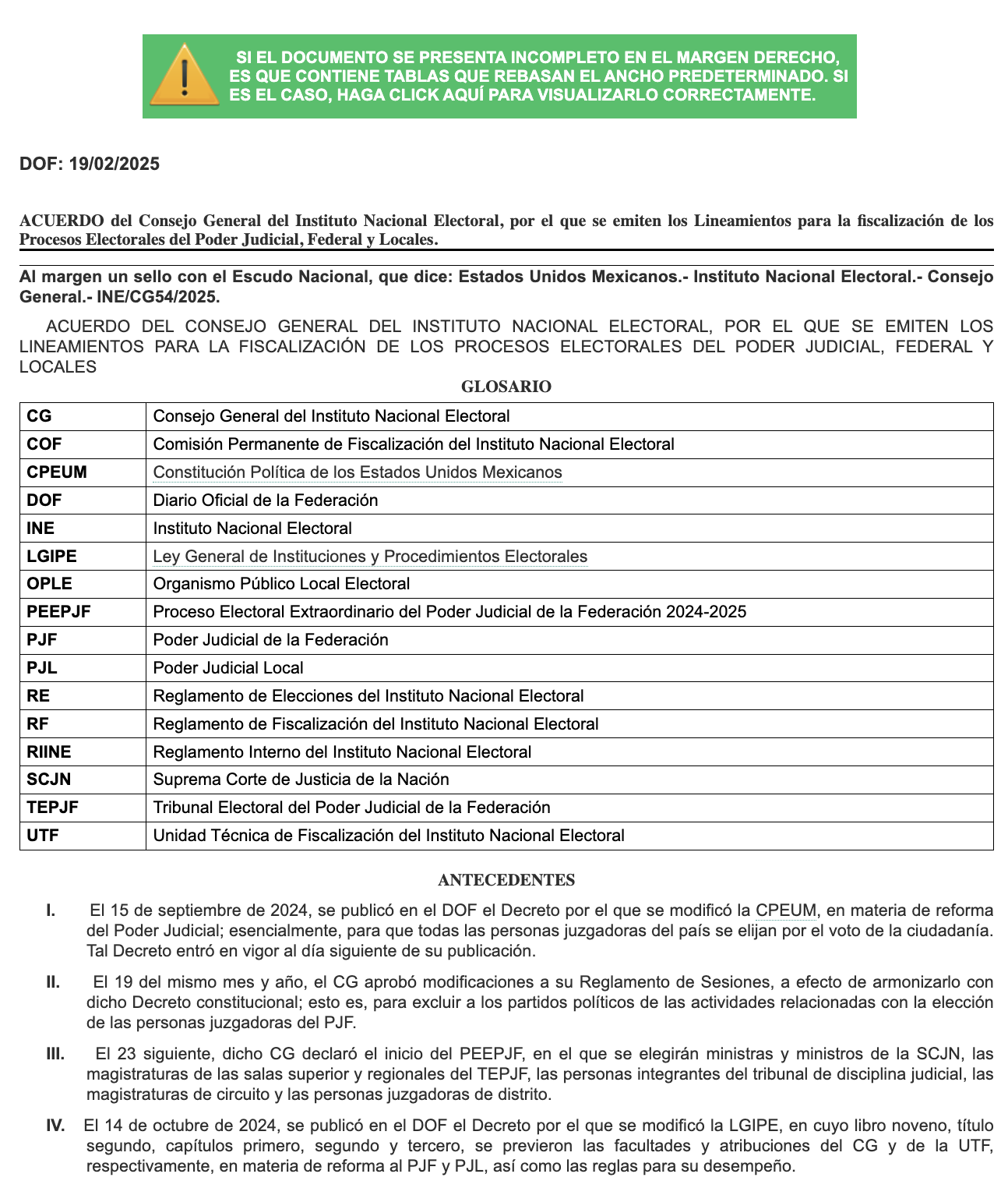 Portada del documento
