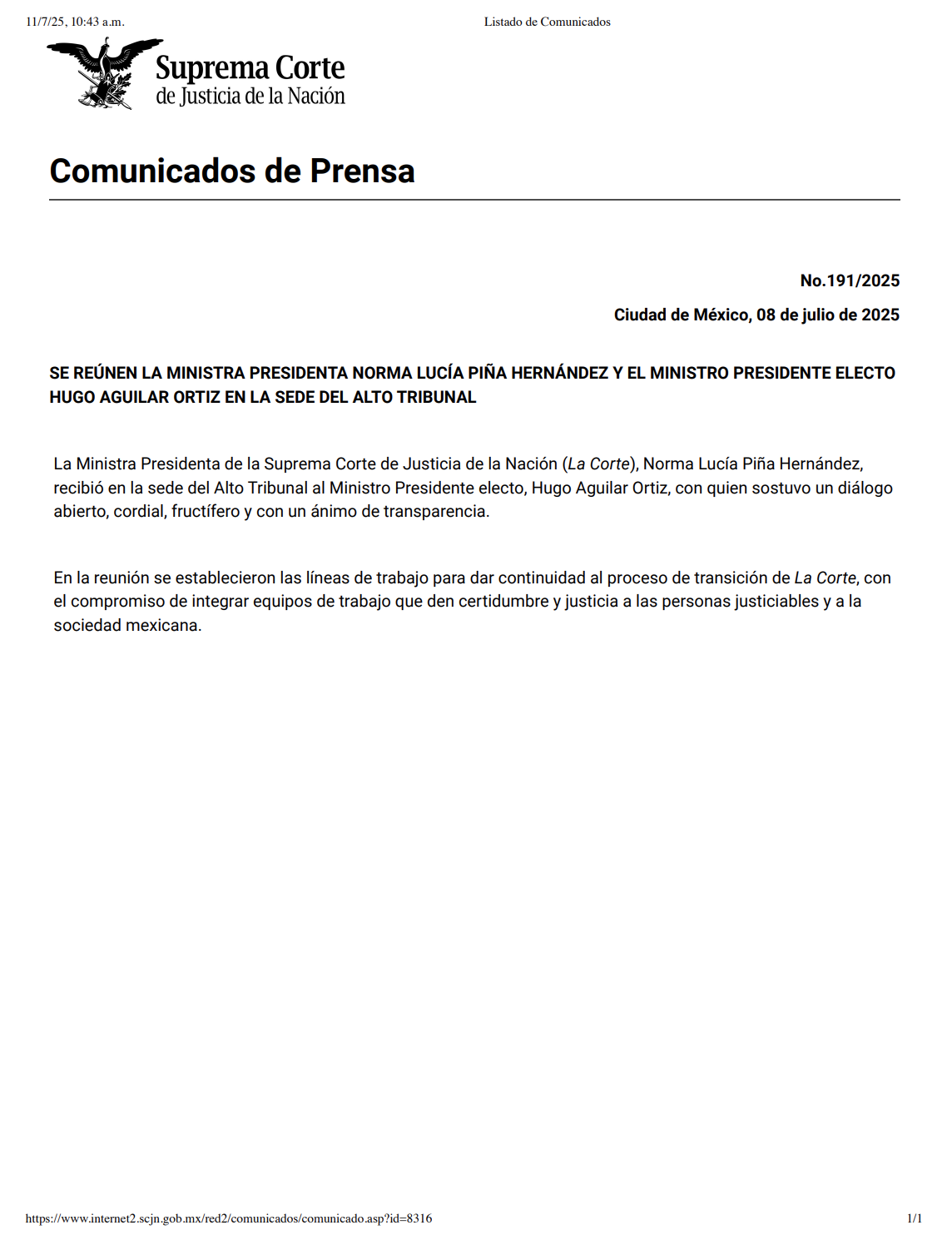 Portada del documento
