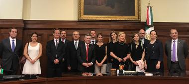 Visita de funcionarios judiciales de Francia al Poder Judicial de la Federación