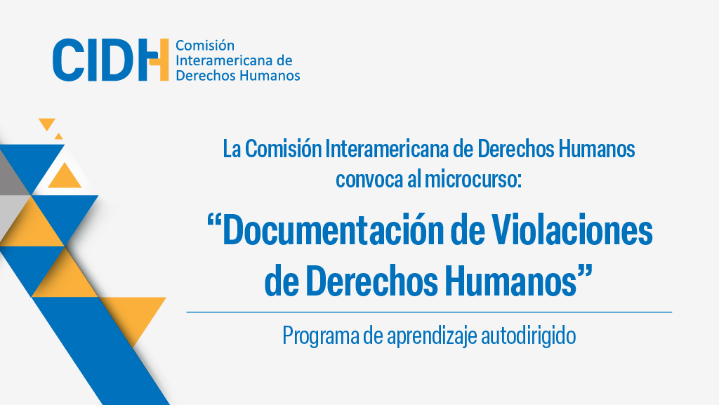 Microcurso: "Documentación de Violaciones de Derechos Humanos"