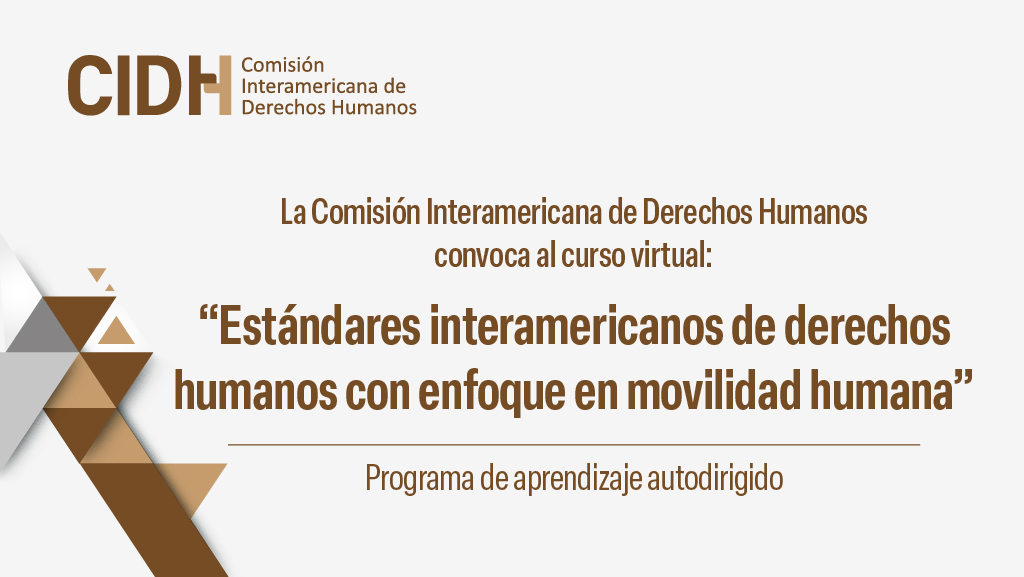 Curso virtual. “Estándares interamericanos de derechos humanos con enfoque en movilidad humana”