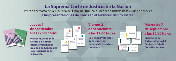 13a. Feria del Libro del Tribunal Superior de Justicia de la Ciudad de México