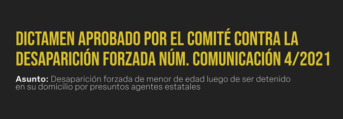 Comité contra la desaparición forzada
