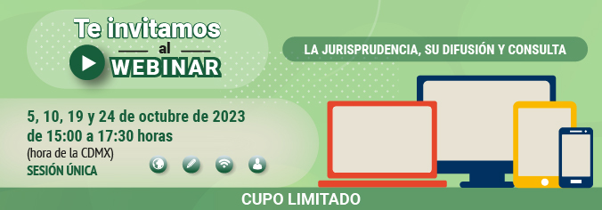 Webinar. La jurisprudencia, su difusión y consulta. Septiembre 2023