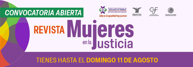 Convocatoria revista mujeres en la justicia