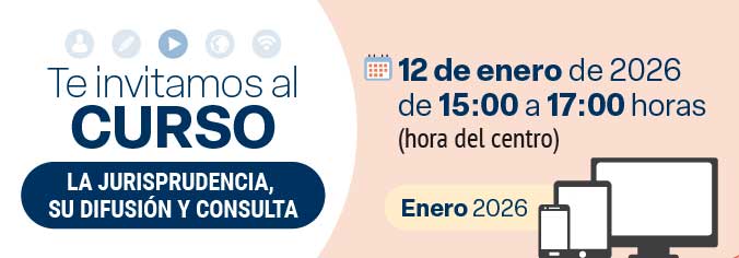 Curso. La jurisprudencia, su difusión y consulta
