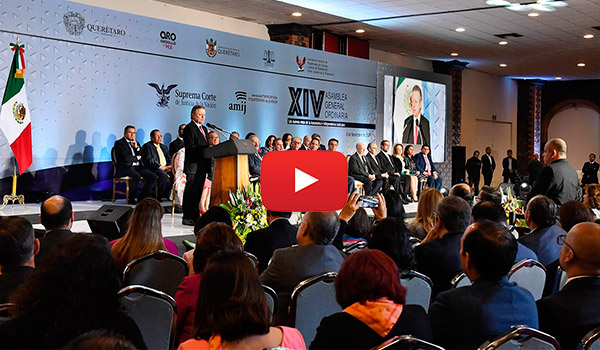 Inauguración de la XIV Asamblea General Ordinaria de la AMIJ