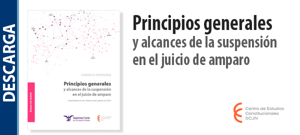 Descarga el libro 'Principios generales y alcances de la suspensión en el juicio de amparo'.