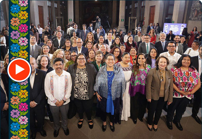 Asómate al evento de Firma del Convenio Marco de Colaboración entre la Suprema Corte de Justicia de la Nación, la Secretaría de las Mujeres y el Órgano de Administración Judicial