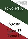 Libro 57 Tomo II 2018 Agosto. Archivo PDF para descargar, se abrirá en una nueva ventana