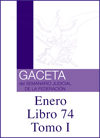 Libro 74 Tomo I 2020 Enero. Archivo PDF para descargar, se abrirá en una nueva ventana