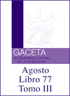 Libro 77 Tomo III 2020 Agosto. Archivo PDF para descargar, se abrirá en una nueva ventana