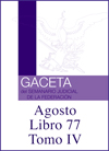 Libro 77 Tomo IV 2020 Agosto. Archivo PDF para descargar, se abrirá en una nueva ventana