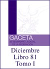 Libro 81 Tomo I 2020 Diciembre. Archivo PDF para descargar, se abrirá en una nueva ventana