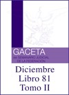 Libro 81 Tomo II 2020 Diciembre. Archivo PDF para descargar, se abrirá en una nueva ventana