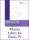 Libro 84 Tomo IV 2021 Marzo. Archivo PDF para descargar, se abrirá en una nueva ventana