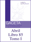 Libro 85 Tomo I 2021 Abril. Archivo PDF para descargar, se abrirá en una nueva ventana