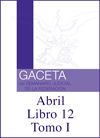 Libro 12 Tomo I 2022 Abril. Archivo PDF para descargar, se abrirá en una nueva ventana