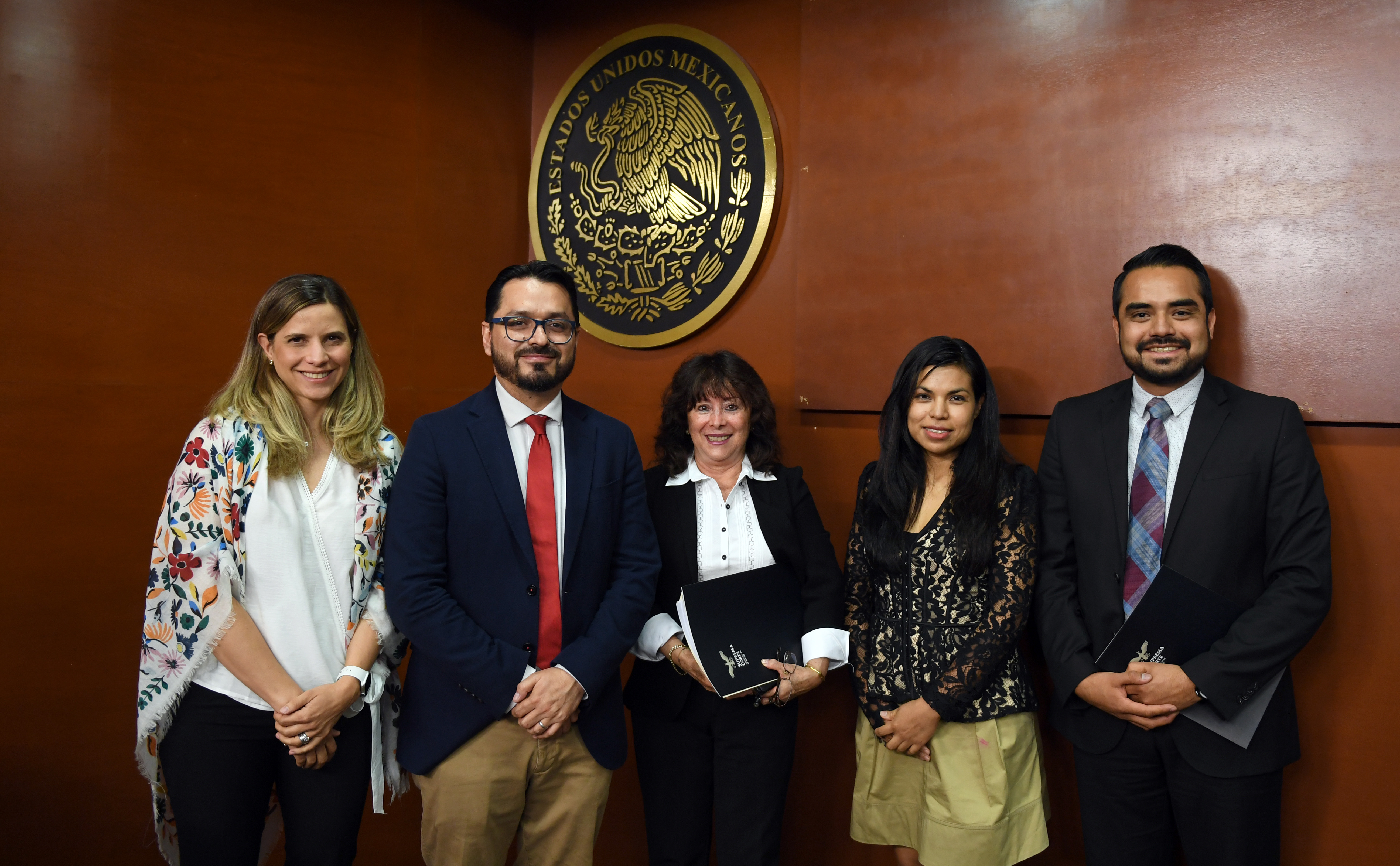 Paula Ramírez España, Doctor Arturo Bárcena Zubieta, Genoveva Roldán Dávila,Ana María Ibarra Olguín, Josué Beristain Cruz 