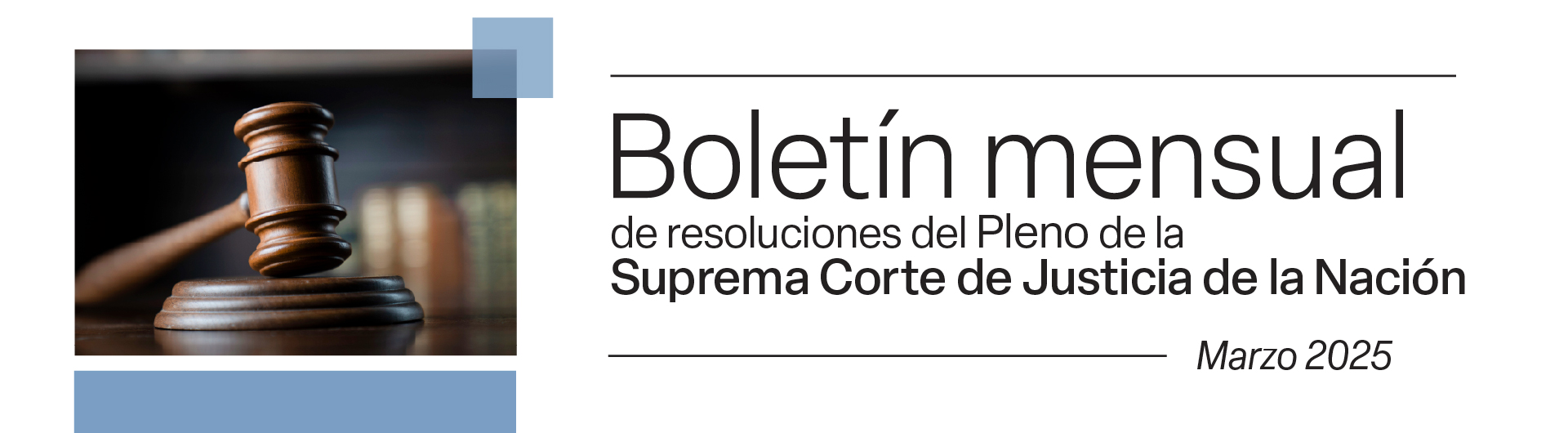 Boletín mensual de resoluciones del pleno de la SCJN. Marzo 2025 