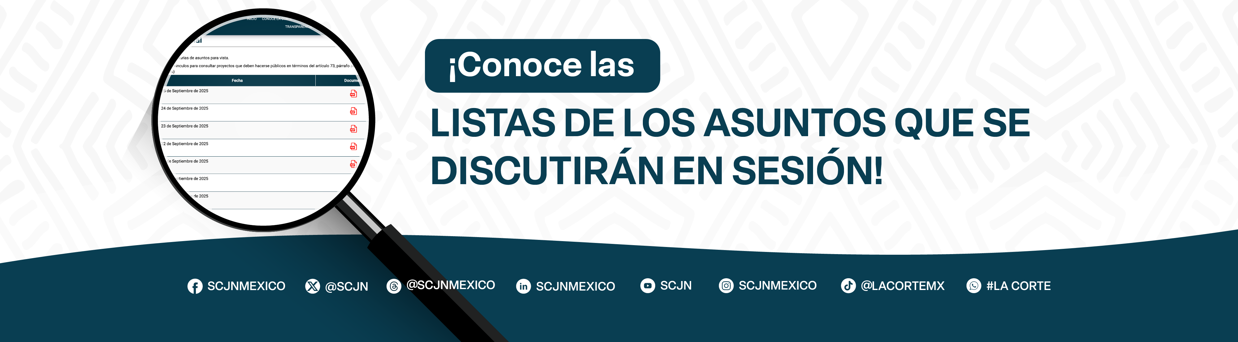 Lista ordinaria de asuntos Pleno